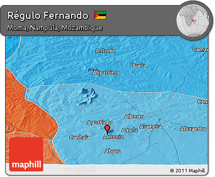 Political Panoramic Map of Régulo Fernando