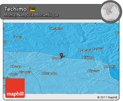 Political Panoramic Map of Techimo