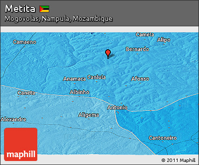 Political Panoramic Map of Metita