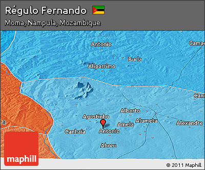 Political Panoramic Map of Régulo Fernando