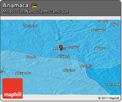 Political Panoramic Map of Anamaca