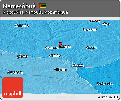 Political Panoramic Map of Namecóbuè