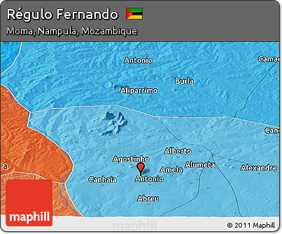 Political Panoramic Map of Régulo Fernando