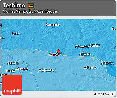 Political Panoramic Map of Techimo