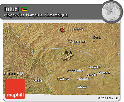 Satellite Panoramic Map of Iuluti