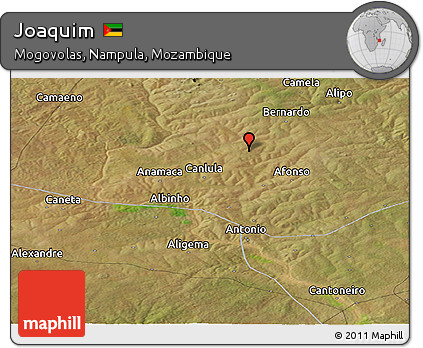 Satellite Panoramic Map of Joaquim