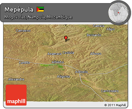 Satellite Panoramic Map of Mepèpula