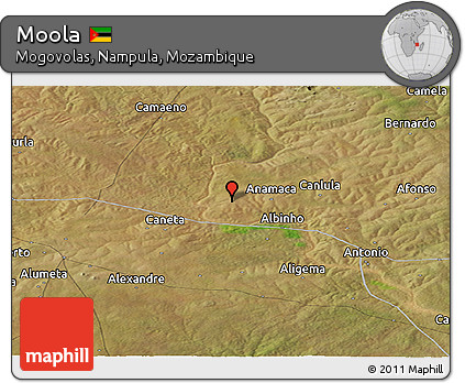Satellite Panoramic Map of Moola