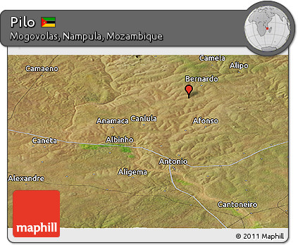 Satellite Panoramic Map of Pilo