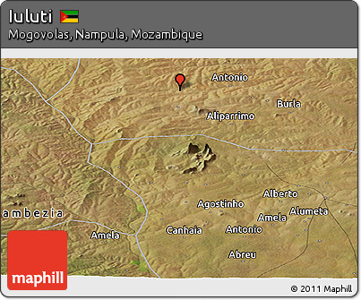 Satellite Panoramic Map of Iuluti
