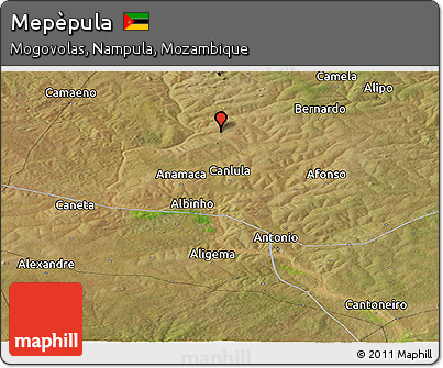 Satellite Panoramic Map of Mepèpula