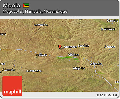Satellite Panoramic Map of Moola