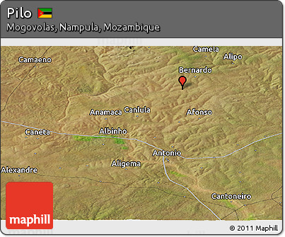 Satellite Panoramic Map of Pilo