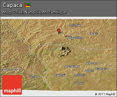 Satellite Panoramic Map of Capaca