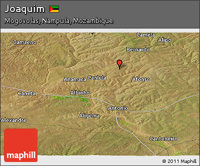 Satellite Panoramic Map of Joaquim
