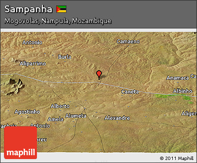 Satellite Panoramic Map of Sampanha