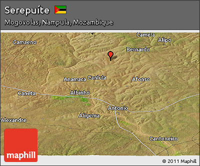 Satellite Panoramic Map of Serepuíte