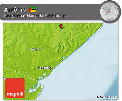Physical 3D Map of António