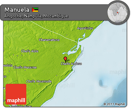 Physical 3D Map of Manuela