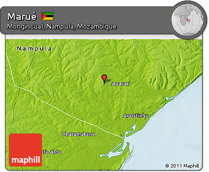 Physical 3D Map of Marué