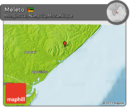 Physical 3D Map of Meleto