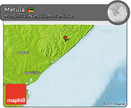 Physical 3D Map of Metula