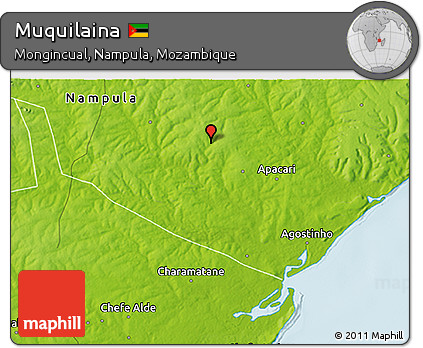 Physical 3D Map of Muquilaina
