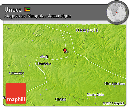 Physical 3D Map of Unaca