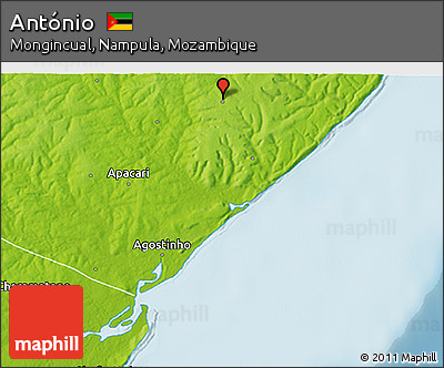 Physical 3D Map of António