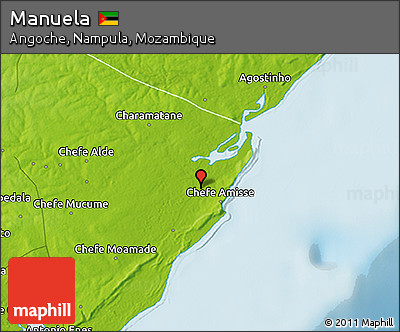 Physical 3D Map of Manuela