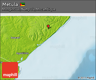 Physical 3D Map of Metula
