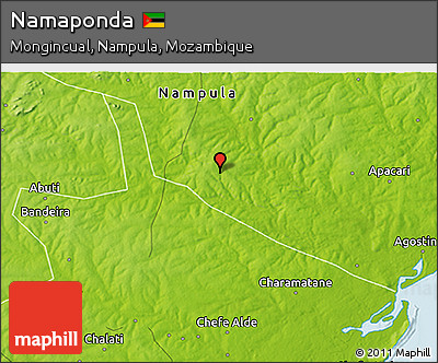 Physical 3D Map of Namaponda