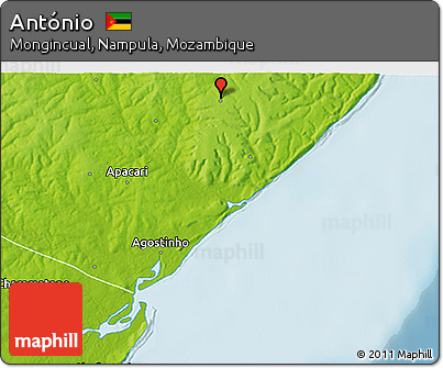 Physical 3D Map of António