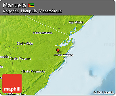 Physical 3D Map of Manuela