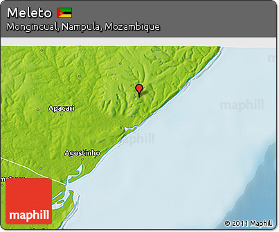 Physical 3D Map of Meleto