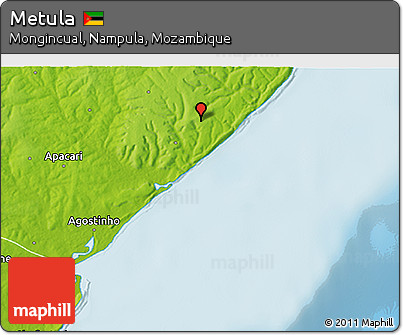 Physical 3D Map of Metula