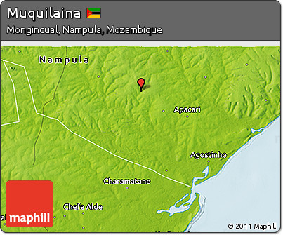 Physical 3D Map of Muquilaina