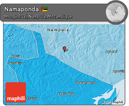 Political 3D Map of Namaponda