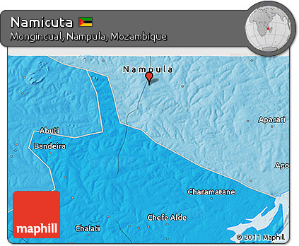 Political 3D Map of Namicuta