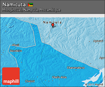 Political 3D Map of Namicuta