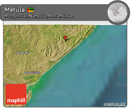 Satellite 3D Map of Metula