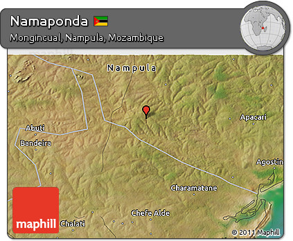 Satellite 3D Map of Namaponda