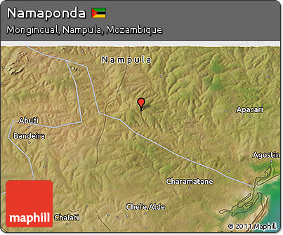 Satellite 3D Map of Namaponda