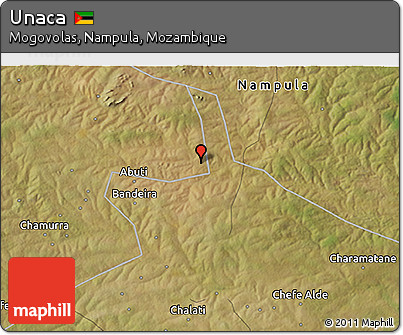 Satellite 3D Map of Unaca