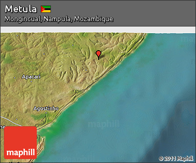 Satellite 3D Map of Metula