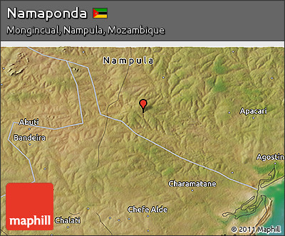 Satellite 3D Map of Namaponda