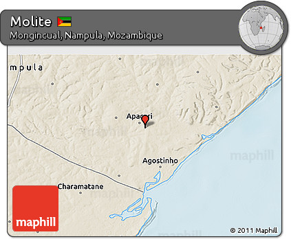 Shaded Relief 3D Map of Molite
