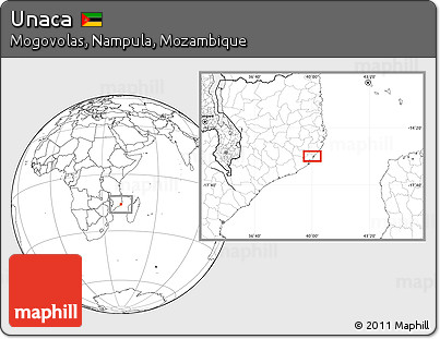 Blank Location Map of Unaca
