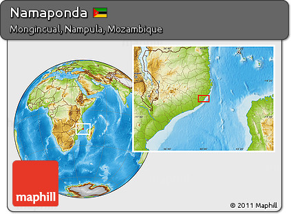 Physical Location Map of Namaponda