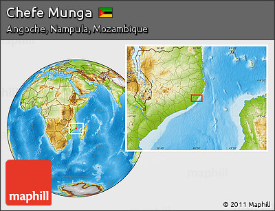 Physical Location Map of Chefe Munga